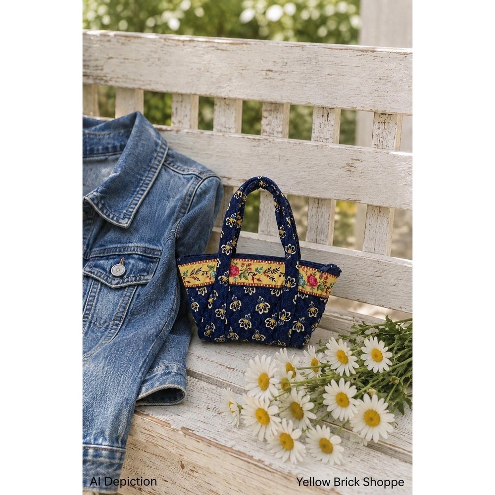 Vera Bradley Little Princess Maison Blue Child Size Tote Bag Vintage